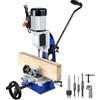 VEVOR Macchina Mortasatrice per Lavorazione del Legno 373 W(1/2 HP) 1700giri/min con Capacità Scalpello 6 - 12 mm Macchina per Mortasare da Banco per Fori Rotondi Quadrati di Legno, Mortasatrice Scalpello