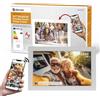 Denver Cornice Digitale 10 Pollici WiFi - Schermo IPS HD 1280x800 - Portafoto Digitale Frameo Denver per Foto e Video - Cornice Elettronica Touchscreen Smart - 16GB Memoria - Slot microSD - Bianca