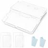 RongZy per Nintendo 3DS Custodia Protettiva Rigida Trasparente in Cristallo per 3DS include Pellicola per Cristallo Ultra Trasparente Schermo