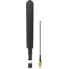 Meshnology Meshtology Meshtastic 850-900MHz LoRa Antenna 10dBi Gain Long Range Outdoor Antenna 21 cm Omni SMA Maschio per ESP32 LoRa V3 RAK Development Board con prolunga da 10 cm, colore: Nero