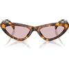 Miu Miu Occhiali da Sole MUB11SU 14L4I0 Marrone Miele/Rosa Donna 55/19/140