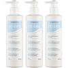 DEXERYL Crema idratante, lozione per il corpo per il trattamento della pelle secca e neurodermite, crema per la pelle Repair & Care, 500 ml, latte idratante per il corpo, 3 pezzi