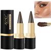 SHUOHONG 2 Pezzi Eyeliner Marrone Pen, Make Up Ad Asciugatura Rapida, Trucchi Donna Eyeliner Water Resistant a Lunga Tenuta, Professional Waterproof Antisudicio (Marrone)