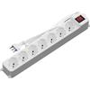 Aigostar Ciabatta multipresa elettrica 7 posti con cavo da 1,5m - 7 Prese Schuko+Bipasso Aigostar