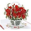 CUT POPUP.COM CUTPOPUP Rose roses - Biglietti di compleanno per donne, biglietto per la festa della mamma, biglietto pop-up, biglietto di auguri 3D per moglie, figlia, sorella (vaso di rose)