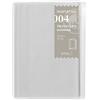 DESIGNPHIL Midori, Traveler's Notebook (004), ricaricabile, kit con chiusura a zip, con tasca per passaporto