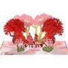 CUT POPUP.COM CUTPOPUP Couple in Forest, Valentine Cards Pop Up, Romantic Love Cards for Valentines Day, Wedding Anniversary Card, 3D Birthday Happy Valentines Greeting Cards, Birthday, Couple in Autumn Forest IT