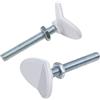 Safety 1st Staffe Y Adattatore per Ringhiere Scale per Cancelletto Safety 1st Easy Close Metal e Auto Close, Combinabile con Estensioni di 7 e 14 cm vendute separatamente, Set da 2 Pezzi, Bianco