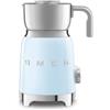 Smeg, Montalatte Multifunzione MFF11PBEU, con Sistema ad Induzione, 6 Programmi Preimpostati, Una funzione Manuale, Caraffa Removibile da 600 ml, Tappo Misuratore, Avvolgicavo Integrato, 500W, Azzurro