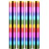 Briartw 4 rotoli di carta stagnola a caldo Glimmer per artigianato, pellicola multicolore arcobaleno attivata dal calore per sistema di laminazione a caldo/penna a caldo, rotolo di pellicola a