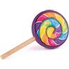 Erzi 14404 Lutscher arcobaleno in legno, articolo da caricare, per bambini, giochi di ruolo
