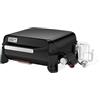 Weber Piastra Premium SLATE GP a gas e portatile/calore uniforme su tutta la superficie, fino a 260 °C, superficie antiaderente smaltata in porcellana (43 x 41 cm), gambe regolabili in altezza, nero
