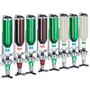 Relaxdays Spillatore da Parete, Bar Butler per 8 Bottiglie, Dosatore Professionale da 3 cl, HLP 73x36x11 cm, Argento