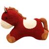 Cuscino di peluche morbido a forma di cavallo, ornamento per il capodanno cinese