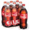Coca-Cola Original Taste - 6 Bottiglie da 1.5 L, Tutto il Gusto Originale di Coca-Cola in bottiglia PET 100% Riciclabile, Bevanda Analcolica