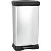 Curver 187 177 - Pattumiera con Pedale (50 L, Polipropilene, Metallo, 39 x 29 73 cm), 50 L(versione precedente)