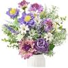 YMIFEEY Fiori artificiali come veri fiori artificiali, primaverili, fiori di campo, fiori artificiali, fiori di seta, fiori finti, piante, rami, decorazione artificiali, per camera da letto, tavolo