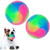 FineInno 2 boules Grande Cane Giocattolo Palla,LED Dog Ball,Palle Rimbalzante in Gomma da Cane,Magic Roller Ball,Domestici Gatti Palle da Salto,Palla Lampeggiante