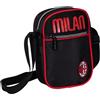 Seven Borsello AC MILAN glorious history per ragazzi, Apertura con zip bicolore, Tracolla regolabile, Bambino, Ragazzo, Calcio, Prodotto ufficiale, Idea regalo