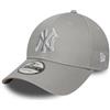 New Era Cappello da baseball MLB New York Yankees per adulti, grigio