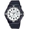 Casio Orologio da polso da uomo al quarzo casual bracciale e cassa in resin di colore black display analogico white - MRW-200H-7B
