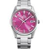 Orient Contemporary Stretto Date - Orologio Da Uomo Automatico E A Carica Manuale Meccanico Casual Bracciale E Cassa In Acciaio Inox Quadrante Viola RA-AC0R07P