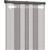 Schellenberg 50654 Zanzariera estensibile 130 x 250 cm, tenda telescopica con 4 lamelle per porte, antracite