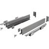 GTV Guide per cassetti AXIS Pro, estraibili per cassetti con estrazione, colore antracite, portata fino a 40 kg, sistema push to open, accesso libero, larghezza: 450 mm, altezza: 69 mm