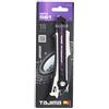 TAJIMA TAJ-DFC561W Coltello da taglio DORA FIN con lama RAZAR BLACK, con vite di fissaggio e pinna, DFC561W