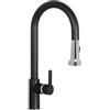 SCHOCK | Miscelatore Aquaalto con Doccia Estraibile a Doppio Gestto Professional, Colore Nero Puro, h443