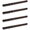 cyclingcolors 4x staffe per mensola galleggiante nascosti tasselli supporti mobili Scaffali Invisibili marrone barre filettate, 14x120mm