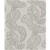 Rasch Tapeten 822625 - Carta da parati in tessuto non tessuto con foglie, collezione Color your life - 10,05 m x 0,53 m (lunghezza x larghezza)