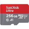 SanDisk 256GB Ultra scheda micro Sd SDXC+Adattatore UHS-I Class 10 U1 150MB/s
