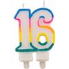 Folat Candeline glitter con 2 basi 16 anni