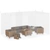 Relaxdays Zanzariere per Gazebo da Esterno e Interno, Rete Anti-Insetti a Maglia Stretta, 250x300x500 cm, Poliestere