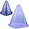 Relaxdays Protezioni per Piante, Set da 32 Coni Protettivi Antilumaca, Anti Gelo, Piantine, HLP: 22x19x19 cm, PVC, Viola