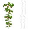 Relaxdays Sostegni per Pomodori, Set da 10 Supporti Verticali, Acciaio Zincato, Aste a Spirale Ø 5 mm, L: 90 cm, Argento