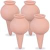 Relaxdays Sfere da Irrigazione a Goccia, Set 4 Coni in Argilla, Annaffiatura Automatica per Piante in Vaso, Terracotta