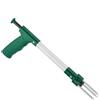 Relaxdays Estirpatore Erbacce Manuale, Strappa Radici per Il Diserbo, Meccanismo di Espulsione, L: 37 cm, Verde Argento