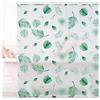 Relaxdays Tenda per Doccia, 140x240, Vasca da Bagno, Idrorepellente, Montaggio a Soffitto, Rullo Finestra, Bianco/Verde