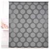 Relaxdays Tenda per Doccia Moderna, 140x240, Vasca da Bagno, Idrorepellente, Montaggio a Soffitto, Rullo Finestra,Grigia