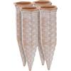Relaxdays Set da 4 Coni, Irrigazione a Goccia, Piante, Fiori, Innaffiatori per Bottiglie da 1,5L, in-Outdoor, Terracotta