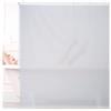 Relaxdays Tenda per Doccia Moderna, 140x240, Vasca da Bagno, Idrorepellente, Montaggio a Soffitto, Rullo Finestra,Bianca