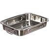 Krüger Haushaltswaren Karl Krüger Padella Quadrata con Maniglia, Padella in Acciaio Inox, Dimensioni: 30 x 23 cm, Argento