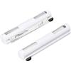 Relaxdays Set da 2 Taglia Pellicola da Cucina, Dispenser Porta Rotoli Plastica & Alluminio, HxLxP: 5 x 37 x 8 cm, Bianco