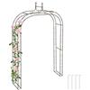 Relaxdays Arco per Rose Rampicanti da Giardino, Sostegno per Piante, HLP 240x155x39 cm, Supporto Edera, Acciaio, Marrone