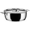 Alessi AJM102/28 Pots&Pans Casseruola Bassa a Due Manici in Acciaio Inossidabile 18/10 Lucido