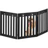 Relaxdays Cancelletto di Sicurezza per Cani e Gatti, Barriera Autoportante, Recinzione per Scale, 60 x 153 cm, Nero
