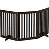 Relaxdays Cancelletto per Animali, Barriera per Cani e Gatti, Recinzione Scale, Cancellino HxL: 70 x 154 cm, Marrone