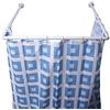 MSV, Bastone per Tenda da Doccia Angolare in Alluminio, Supporto a Soffitto e Anelli per Tende Inclusi, Adatto a Tutte Le Tende, Montaggio a Parete, 80x80x80 cm Bianco